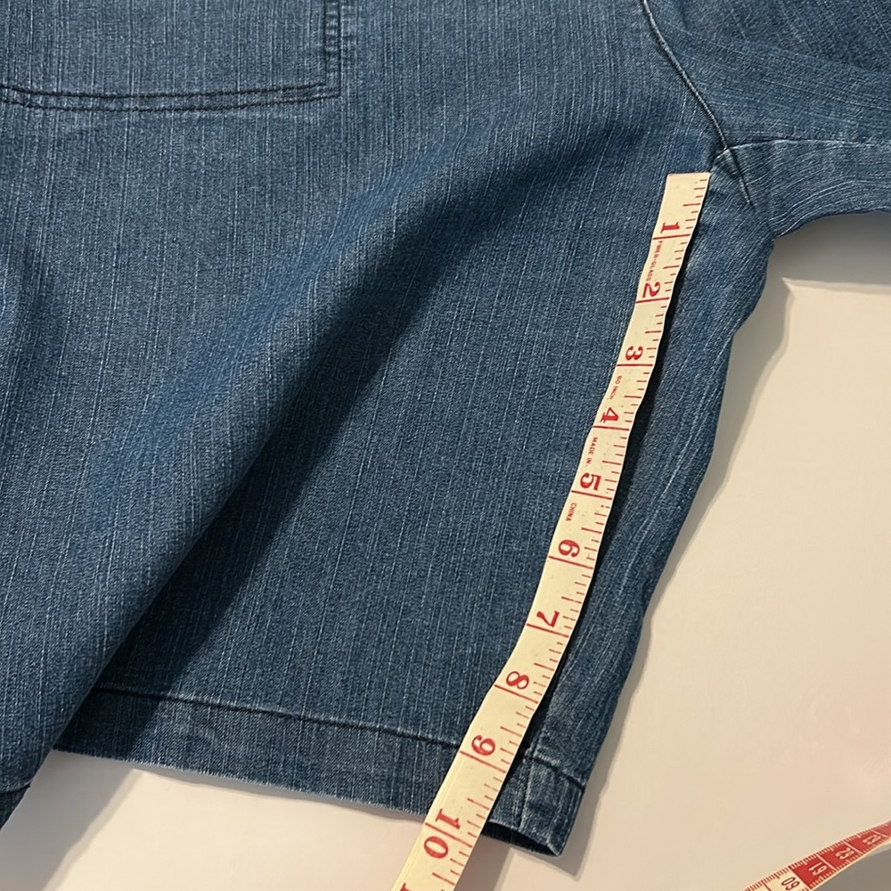 White Stag Dark Blue Denim Jean Shorts - Picture 6 of 9